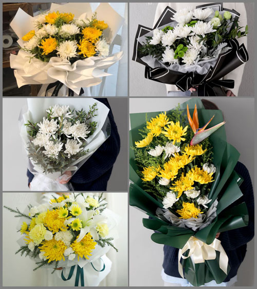 贵州六盘水盘县翰林街道白事花束代送